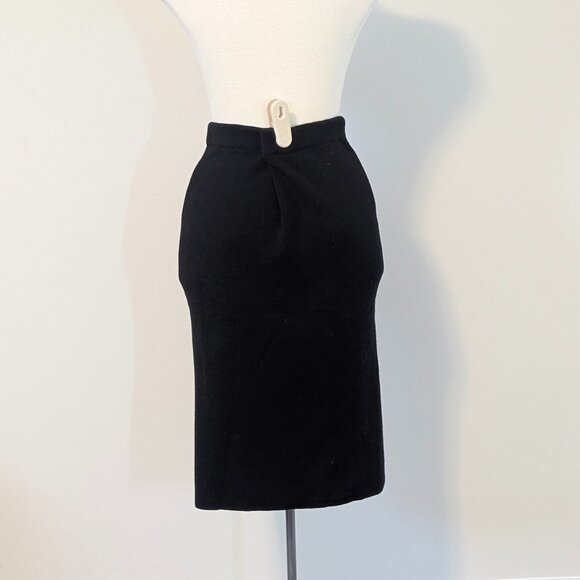 Holt Renfrew Wool Midi Pencil Skirt (medium-large) - Picture 4 of 4